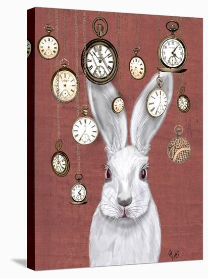 Rabbit Time-Fab Funky-Stretched Canvas