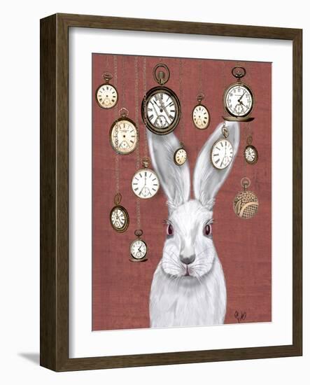 Rabbit Time-Fab Funky-Framed Art Print