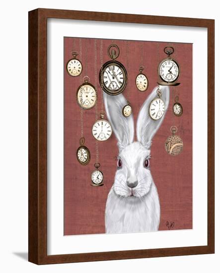 Rabbit Time-Fab Funky-Framed Art Print