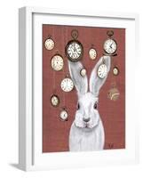 Rabbit Time-Fab Funky-Framed Art Print