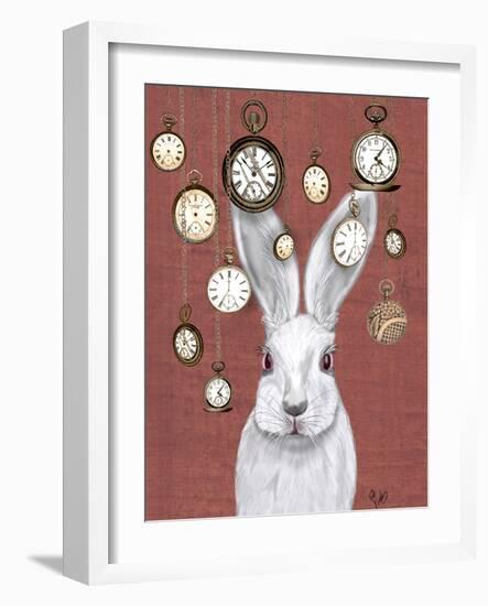 Rabbit Time-Fab Funky-Framed Art Print