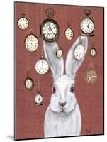 Rabbit Time-Fab Funky-Mounted Art Print