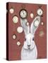 Rabbit Time-Fab Funky-Stretched Canvas