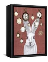 Rabbit Time-Fab Funky-Framed Stretched Canvas