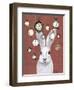Rabbit Time-Fab Funky-Framed Art Print