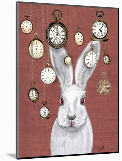 Rabbit Time-Fab Funky-Mounted Art Print