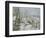 Rabbit Warren at Pontoise, Snow, 1879-Camille Pissarro-Framed Giclee Print