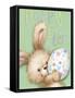 Rabbit with Easter Egg-MAKIKO-Framed Stretched Canvas