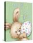 Rabbit with Easter Egg-MAKIKO-Stretched Canvas