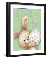 Rabbit with Easter Egg-MAKIKO-Framed Giclee Print