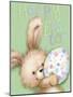 Rabbit with Easter Egg-MAKIKO-Mounted Giclee Print