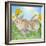 Rabbit with Easter Eggs and Daffodils-null-Framed Photographic Print