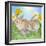 Rabbit with Easter Eggs and Daffodils-null-Framed Photographic Print