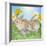 Rabbit with Easter Eggs and Daffodils-null-Framed Photographic Print