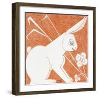 Rabbit-Grant Wood-Framed Giclee Print