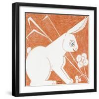 Rabbit-Grant Wood-Framed Giclee Print