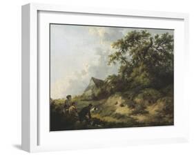 Rabbiting-George Morland-Framed Giclee Print