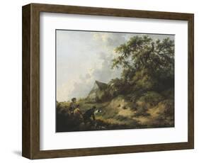 Rabbiting-George Morland-Framed Giclee Print