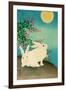 Rabbits and the Moon-Koson Ohara-Framed Giclee Print