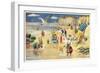 Rabbits at the Beach-null-Framed Premium Giclee Print