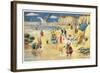 Rabbits at the Beach-null-Framed Art Print