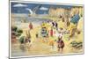 Rabbits at the Beach-null-Mounted Art Print