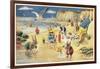 Rabbits at the Beach-null-Framed Art Print