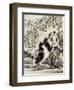 Rabbits Catching a Lizard-Kyosai Kawanabe-Framed Giclee Print