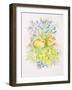 Rabbits in a Basket with Daffodils and Bluebells-Diane Matthes-Framed Giclee Print