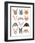 Rabbits in Glasses-Hanna Melin-Framed Art Print