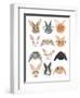 Rabbits in Glasses-Hanna Melin-Framed Art Print