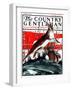 "Rabbits in Pussy Willows," Country Gentleman Cover, April 5, 1924-Paul Bransom-Framed Giclee Print
