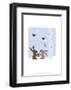 Rabbits in the Snow - Wink Designs Contemporary Print-Michelle Lancaster-Framed Giclee Print