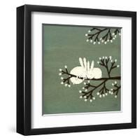 Rabbits on Marshmallow Tree-Kristiana Pärn-Framed Giclee Print