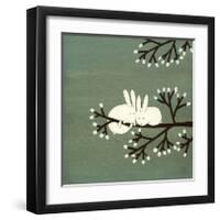 Rabbits on Marshmallow Tree-Kristiana Pärn-Framed Giclee Print
