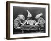 Rabbits Playing Cards-null-Framed Premium Photographic Print