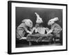 Rabbits Playing Cards-null-Framed Photographic Print