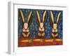 Rabbits-Karrie Evenson-Framed Art Print