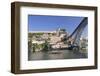 Rabelos boat on Douro River, Serra do Pilar Monstery, Ponte Dom Luis I Bridge, UNESCO World Heritag-Markus Lange-Framed Photographic Print