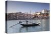 Rabelos boat, Ribeira District, UNESCO World Heritage Site, Se Cathedral, Palace of the Bishop, Por-Markus Lange-Stretched Canvas