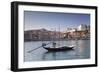 Rabelos boat, Ribeira District, UNESCO World Heritage Site, Se Cathedral, Palace of the Bishop, Por-Markus Lange-Framed Photographic Print