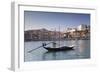 Rabelos boat, Ribeira District, UNESCO World Heritage Site, Se Cathedral, Palace of the Bishop, Por-Markus Lange-Framed Photographic Print