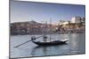 Rabelos boat, Ribeira District, UNESCO World Heritage Site, Se Cathedral, Palace of the Bishop, Por-Markus Lange-Mounted Photographic Print