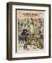 Rabid and Hydrophobic Dog Causes Chaos in a French Barbershop-null-Framed Art Print