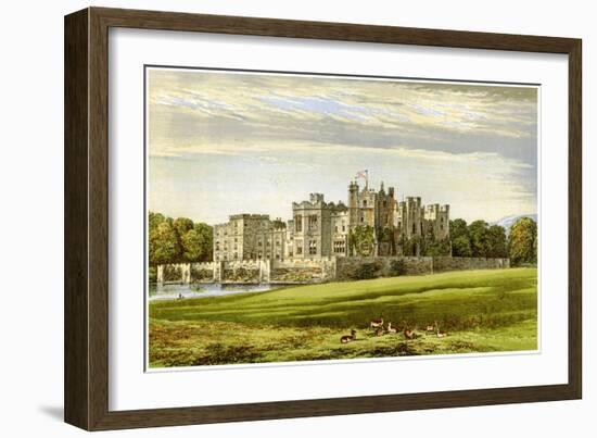 Raby Castle, County Durham, Home of the Duke of Cleveland, C1880-AF Lydon-Framed Giclee Print