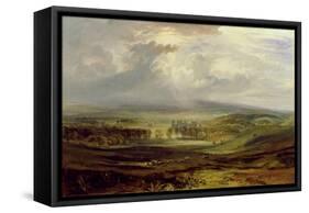 Raby Castle, the Seat of the Earl of Darlington, 1817 (Oil on Canvas)-Joseph Mallord William Turner-Framed Stretched Canvas