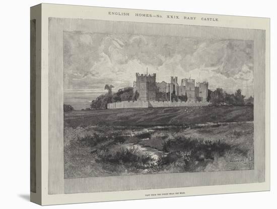 Raby Castle, View from the Fields Near the Road-Charles Auguste Loye-Stretched Canvas