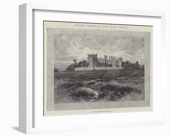 Raby Castle, View from the Fields Near the Road-Charles Auguste Loye-Framed Giclee Print