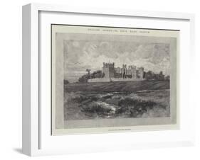 Raby Castle, View from the Fields Near the Road-Charles Auguste Loye-Framed Giclee Print