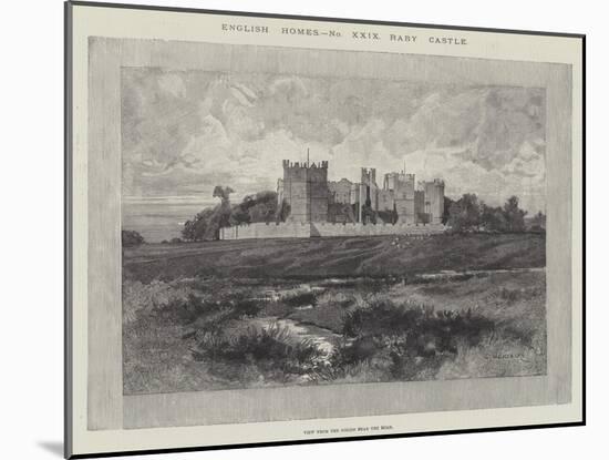 Raby Castle, View from the Fields Near the Road-Charles Auguste Loye-Mounted Giclee Print